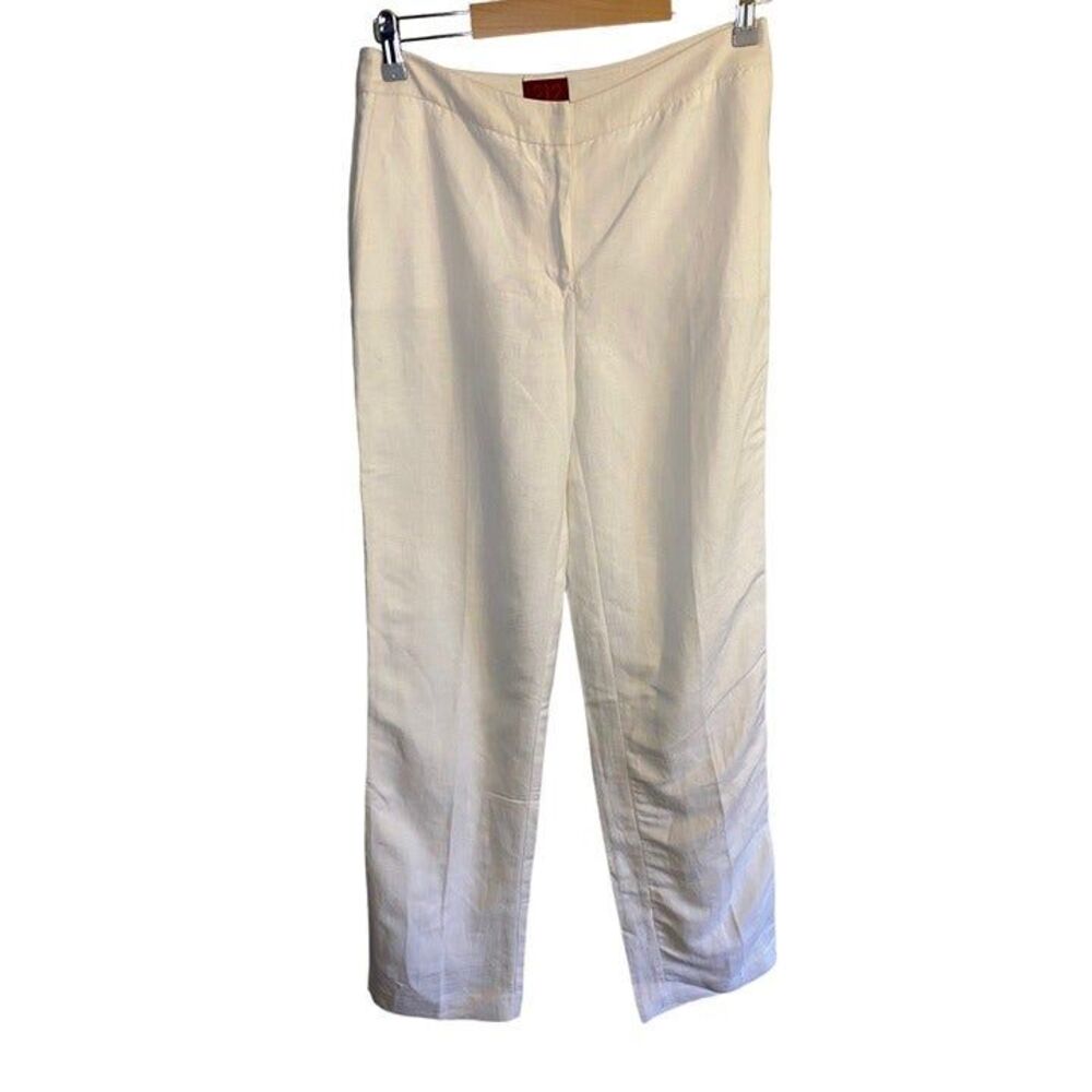 212 Collection Women's 4 White Linen Pants